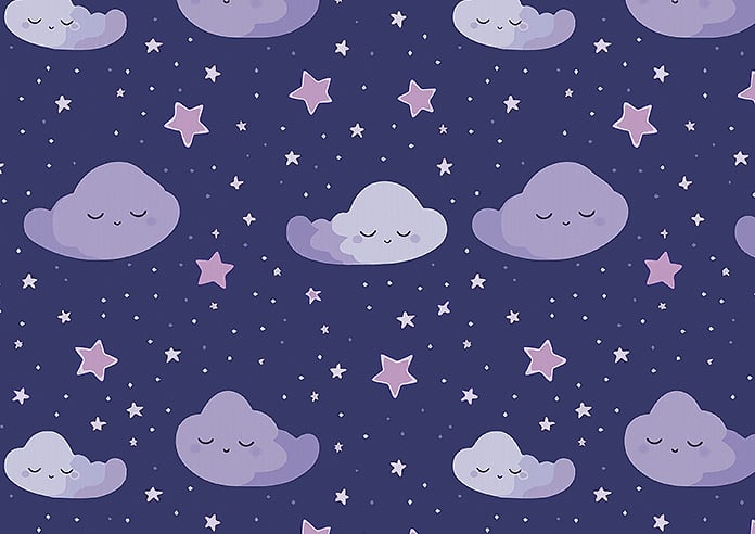 Starry Night, Purple Dream - Motorised Roman Blind - Image 7